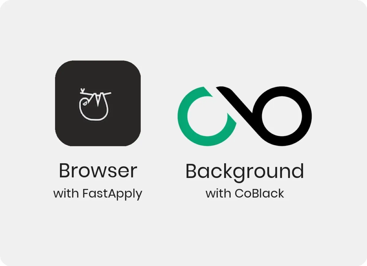 Cover image: FastApply in the browser. CoBlack in the background